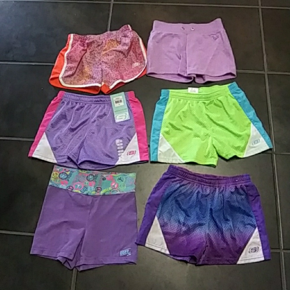 Girls shorts 7/8 Skechers, Justice, soffe lot